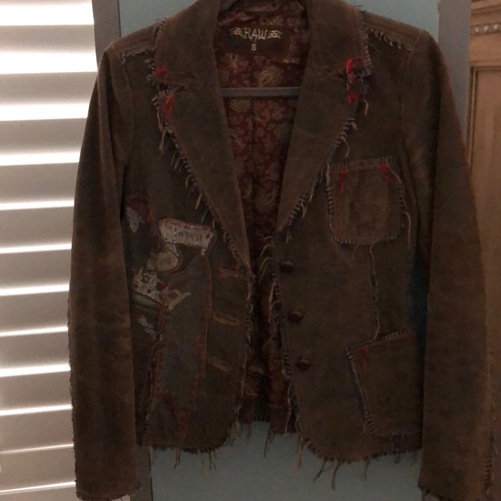Leather blazer